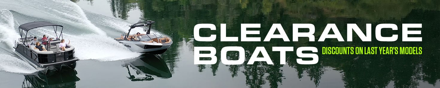 Clearance Wake & Pontoon boats